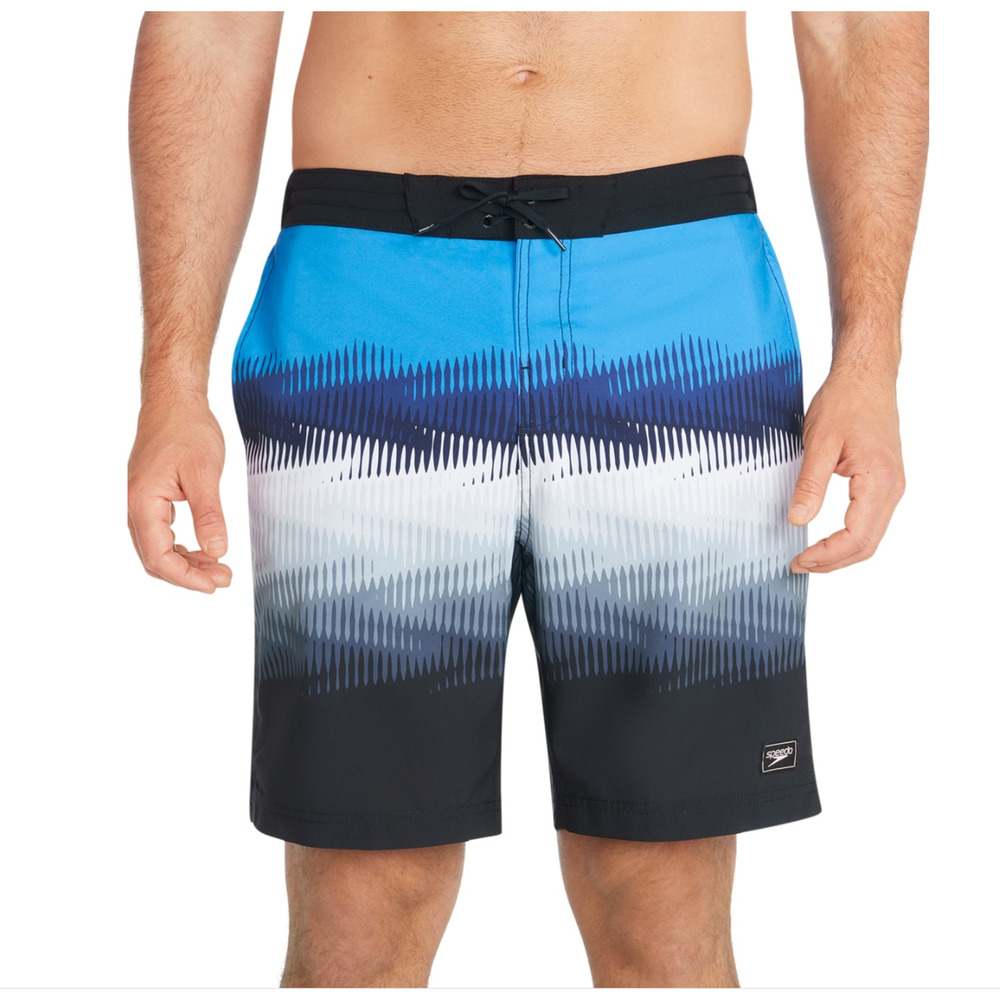 Speedo Men Printed Bondi Basin 9" Boardshorts Black Multi Size S